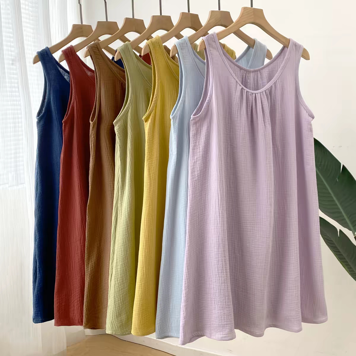 Midi Dress - Abito Estivo Casual da Donna Senza