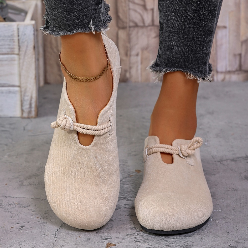 Womens Heels - Mocassini piatti da donna, con punta