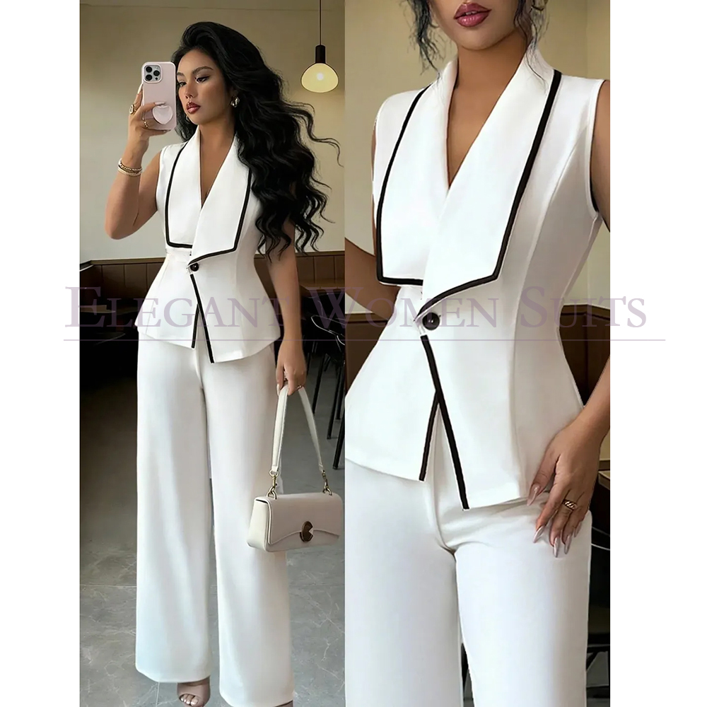 Womens Blazer - Completo da donna casual monopetto personalizzato