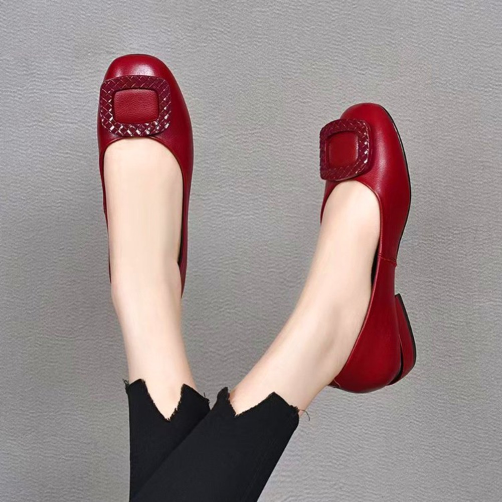 Womens Heels - Scarpe da donna in pelle di