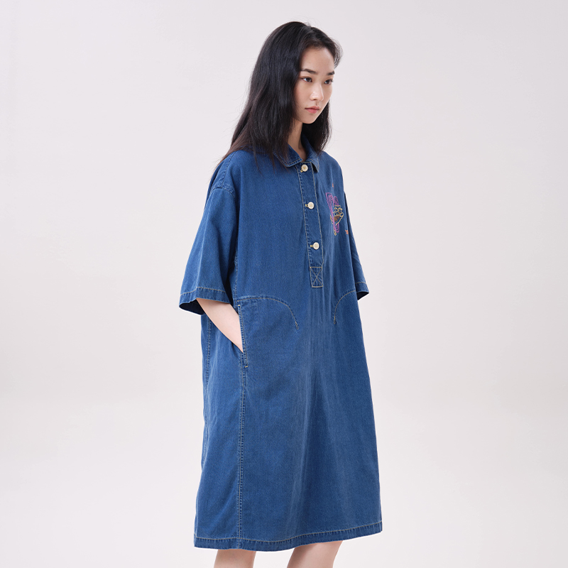Abito in denim Lyocell MOVEUP  - Midi Dress recensione e prezzo